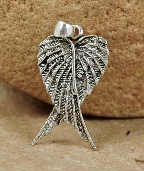 Engelsflügel - Silber 925 Anhänger - Doppelflügel